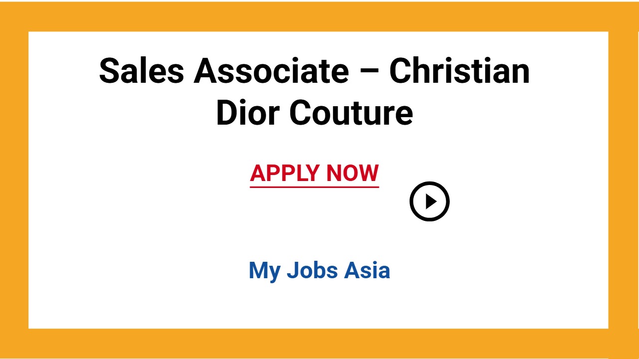 Sales Associate – Christian Dior Couture